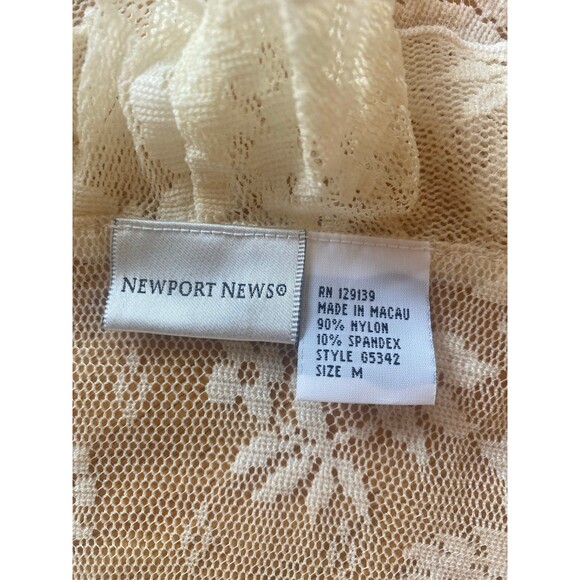 Lace Blouse Y2K Ruffle Front Cuff Cream Grannycore Cottagecore - Picture 5 of 5